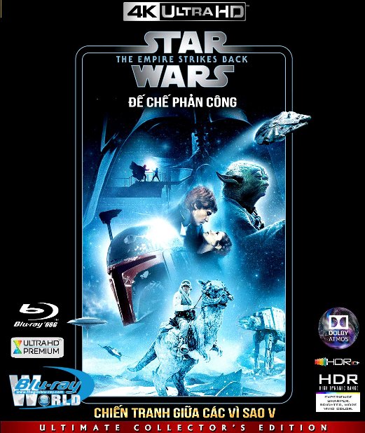 4KUHD-564. Star Wars V - The Empire Strikes Back - Chiến Tranh Giữa Các Vì Sao 5 : Đế Chế Phản Công 4K-66G (TRUE- HD 7.1 DOLBY ATMOS - HDR 10+)